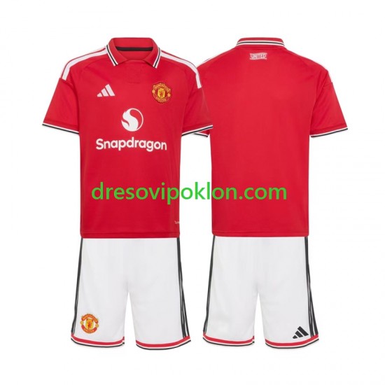 Manchester United Dres Domaći 2026-2027 Kratkih Rukava ,Dječji Komplet