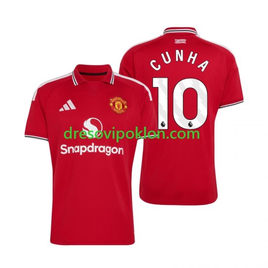 Manchester United Matheus Cunha 10 Dres Domaći 2026-2027 Kratkih Rukava ,Muški