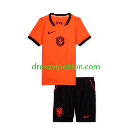 Nizozemska Dres Domaći World Cup 2026 Kratkih Rukava ,Dječji Komplet