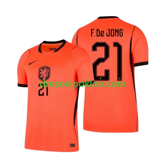 Nizozemska Frenkie de Jong 21 Dres Domaći World Cup 2026 Kratkih Rukava ,Muški
