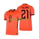 Nizozemska Frenkie de Jong 21 Dres Domaći World Cup 2026 Kratkih Rukava ,Muški