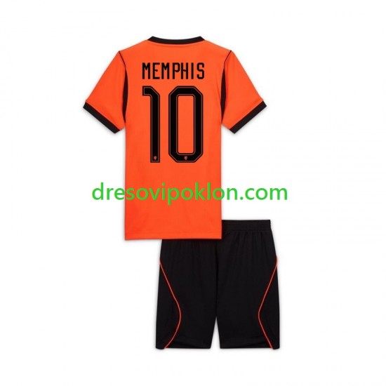 Nizozemska Memphis Depay 10 Dres Domaći World Cup 2026 Kratkih Rukava ,Dječji Komplet