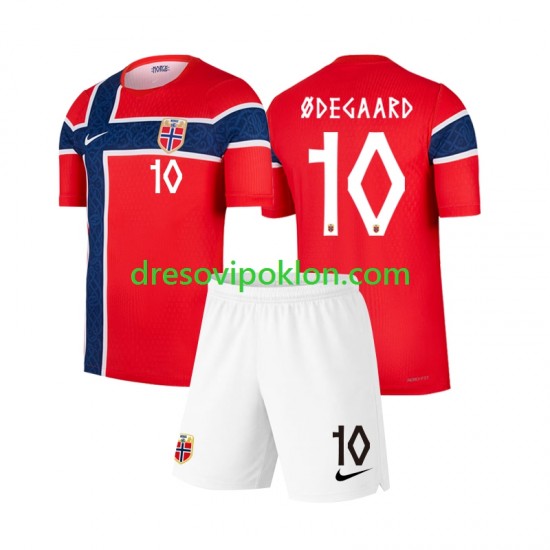Norveška Martin Odegaard 10 Dres Domaći World Cup 2026 Kratkih Rukava ,Dječji Komplet