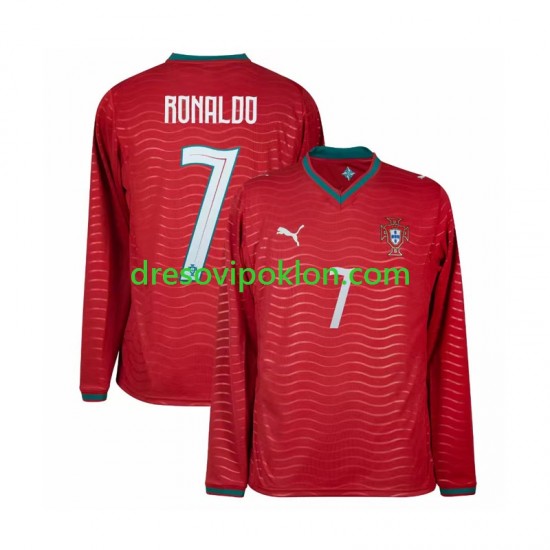 Portugal Cristiano Ronaldo 7 Dres Domaći World Cup 2026 Dugim Rukavima ,Muški