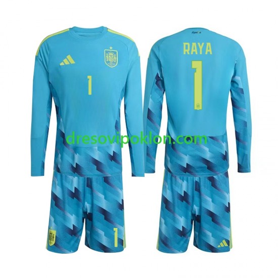 Španjolska Golmanski David Raya 1 Dres Domaći World Cup 2026 Dugim Rukavima ,Dječji Komplet