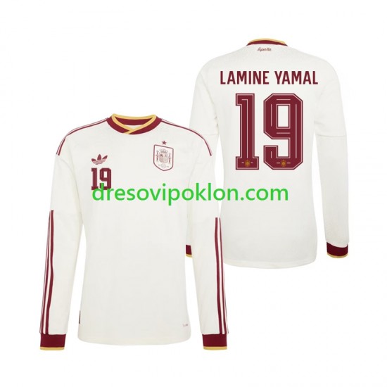 Španjolska Lamine Yamal 19 Dres Gostujući World Cup 2026 Dugim Rukavima ,Muški