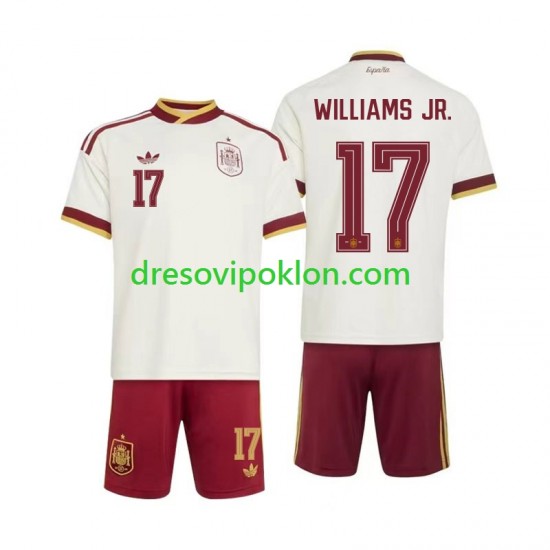 Španjolska Nico Williams 17 Dres Gostujući World Cup 2026 Kratkih Rukava ,Dječji Komplet