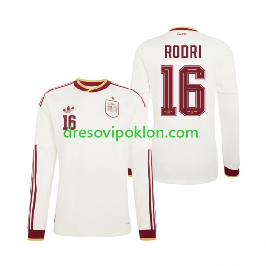 Španjolska Rodri 16 Dres Gostujući World Cup 2026 Dugim Rukavima ,Muški