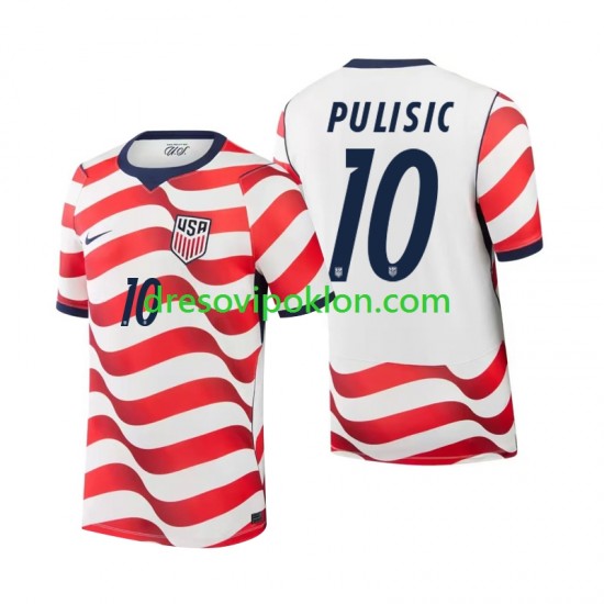 SAD Christian Pulisic 10 Dres Domaći World Cup 2026 Kratkih Rukava ,Muški