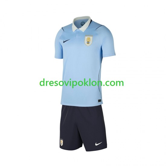 Urugvaj Dres Domaći World Cup 2026 Kratkih Rukava ,Dječji Komplet