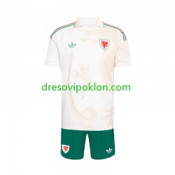 Wales Dres Gostujući World Cup 2026 Kratkih Rukava ,Dječji Komplet
