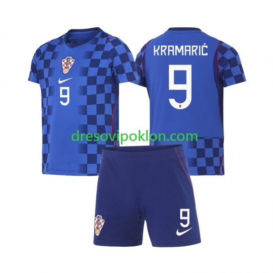 Hrvatska Andrej Kramaric 9 Dres Gostujući World Cup 2026 Kratkih Rukava ,Dječji Komplet