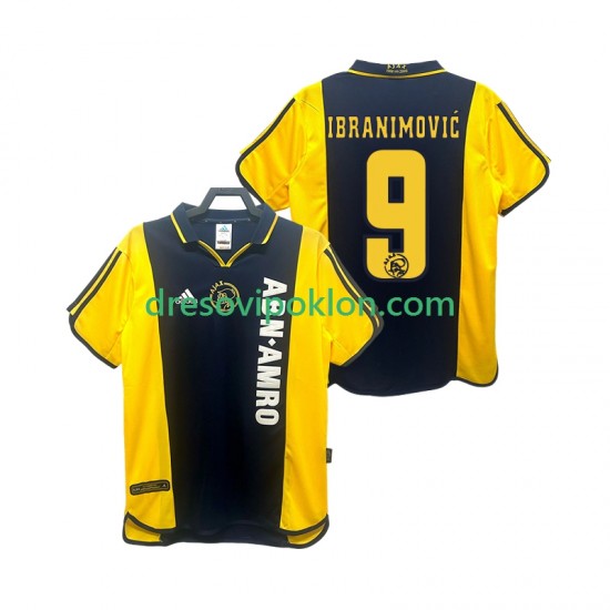 AFC Ajax IBRANIMOVIC 9 2000 2001 Retro Dres Gostujući Kratkih Rukava ,Muški