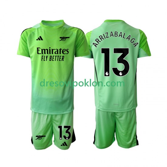 Arsenal Golmanski Kepa Arrizabalaga 13 Dres Gostujući 2025-2026 Kratkih Rukava ,Dječji Komplet