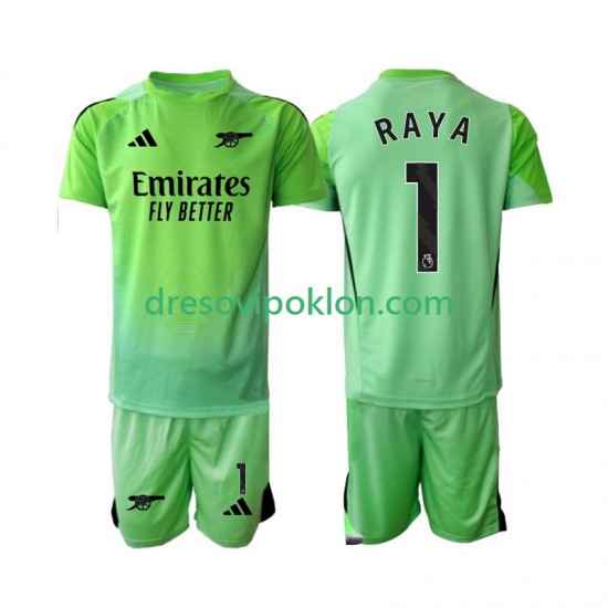 Arsenal Golmanski Raya 1 Dres Gostujući 2025-2026 Kratkih Rukava ,Dječji Komplet