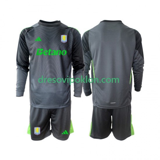 Aston Villa Golmanski Dres Domaći 2025-2026 Dugim Rukavima ,Dječji Komplet