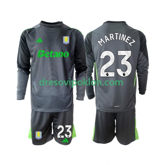 Aston Villa Golmanski Emiliano Martinez 23 Dres Domaći 2025-2026 Dugim Rukavima ,Dječji Komplet