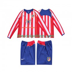 Atlético Madrid 2005 Retro Dres Domaći 2004 Dugim Rukavima ,Dječji Komplet