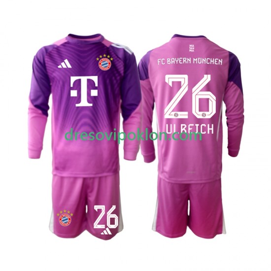 FC Bayern München Golmanski Sven Ulreich 26 Dres Četvrti 2025-2026 Dugim Rukavima ,Dječji Komplet