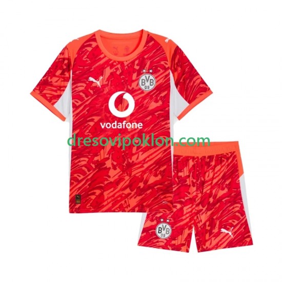 Borussia Dortmund Golmanski Dres Gostujući 2025-2026 Kratkih Rukava ,Dječji Komplet