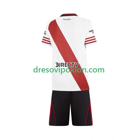 River Plate Dres Domaći 2025-2026 Kratkih Rukava ,Dječji Komplet