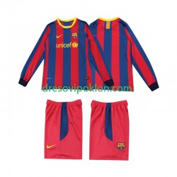 FC Barcelona Retro Dres Domaći 2011 2010 Dugim Rukavima ,Dječji Komplet