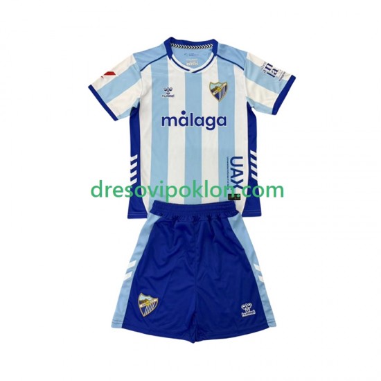 Málaga CF Dres Domaći 2025-2026 Kratkih Rukava ,Dječji Komplet