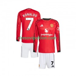 Manchester United Cristiano Ronaldo 7 Dres Domaći 2025-2026 Dugim Rukavima ,Dječji Komplet