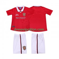 Manchester United 2000 Retro Dres Domaći 1999 Kratkih Rukava ,Dječji Komplet