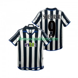 Newcastle United SHEARER 9 2000 2001 Retro Dres Domaći Kratkih Rukava ,Muški