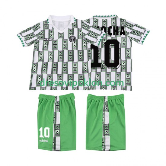 Nigerija OKOCHA 10 Retro Dres Gostujući 1994 Kratkih Rukava ,Dječji Komplet