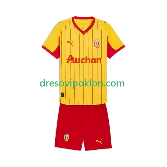 RC Lens Dres Domaći 2025-2026 Kratkih Rukava ,Dječji Komplet