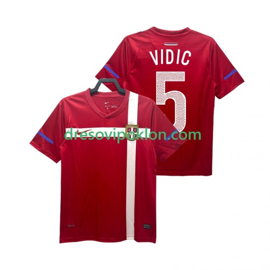 Srbija VIDIC 5 Retro Dres Domaći 2010 Kratkih Rukava ,Muški