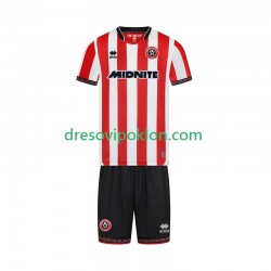 Sheffield United Dres Domaći 2025-2026 Kratkih Rukava ,Dječji Komplet