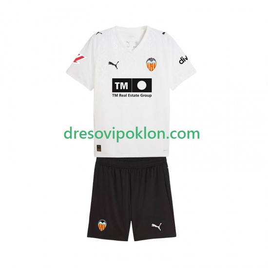 Valencia CF Dres Domaći 2025-2026 Kratkih Rukava ,Dječji Komplet