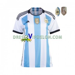 Argentina 3 Stars Dres Domaći World Cup 2022 Kratkih Rukava ,Ženski