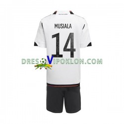 Njemačka Musiala 14 Dres Domaći World Cup 2022 Kratkih Rukava ,Dječji Komplet