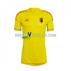 Belgija Golmanski Dres Gostujući World Cup 2022 Kratkih Rukava ,Muški