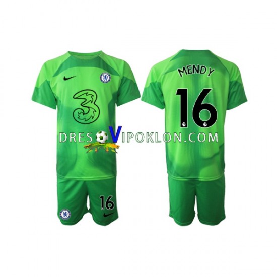 Chelsea Golmanski Edouard Mendy 16 Dres Treći 2022-2023 Kratkih Rukava ,Dječji Komplet