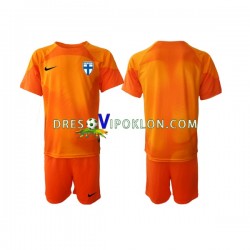 Finska Golmanski Dres Domaći 2022-2023 Kratkih Rukava ,Dječji Komplet