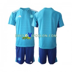 Njemačka Golmanski Dres Domaći World Cup 2022 Kratkih Rukava ,Dječji Komplet