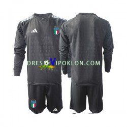 Italija Golmanski Dres Gostujući 2023 Dugim Rukavima ,Dječji Komplet