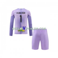 Liverpool Golmanski A.Becker 1 Dres Domaći 2022-2023 Dugim Rukavima ,Dječji Komplet