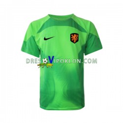 Nizozemska Golmanski Dres Gostujući World Cup 2022 Kratkih Rukava ,Muški