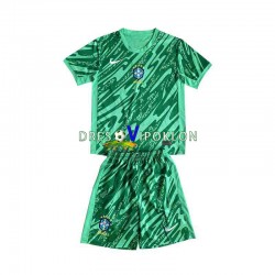 Brazil Golmanski Dres Treći 2024 Kratkih Rukava ,Dječji Komplet