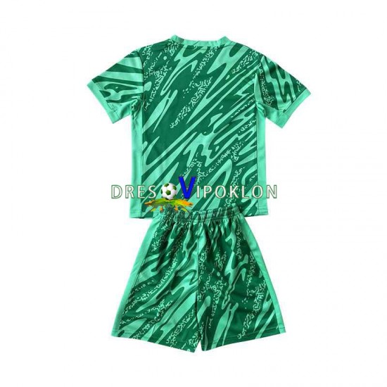 Brazil Golmanski Dres Treći 2024 Kratkih Rukava ,Dječji Komplet