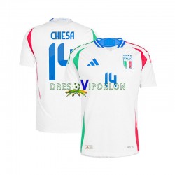 Italija Chiesa 14 Dres Gostujući Euro 2024 Kratkih Rukava ,Muški