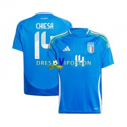 Italija Chiesa 14 Dres Domaći Euro 2024 Kratkih Rukava ,Muški