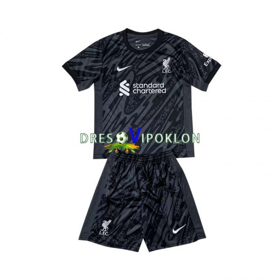Liverpool Golmanski Dres Domaći 2024-2025 Kratkih Rukava ,Dječji Komplet