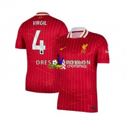 Liverpool Virgil van Dijk 4 Dres Domaći 2024-2025 Kratkih Rukava ,Muški